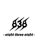 838 -eight three eight-